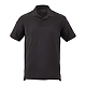 PALO Short Sleeve 100% Cotton Pique Polo - Men's Black