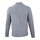 PALO Long Sleeve 100% Cotton Pique Polo - Men's Steel Grey BACK