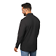 PALO Long Sleeve 100% Cotton Pique Polo - Men's Black BACKOMS