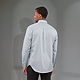 M-WILSHIRE LS Shirt Grey BACKONLGRAY