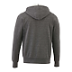 M-CYPRESS Fleece Zip Hoody Heather Dark Charcoal Back