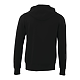 M-CYPRESS Fleece Zip Hoody Black Back