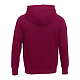 M-DAYTON Fleece Hoody Maroon Back