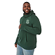 M-DAYTON Fleece Hoody Forest Green SideONS