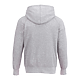 M-DAYTON Fleece Hoody Heather Grey BackOFF