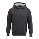 M-DAYTON Fleece Hoody Heather Dark Charcoal