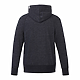 M-MAPLEGROVE Roots73 Flc Hoody Black Mix Back