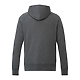 U-DAYTON Classic Fleece Hoody Heather Dark Charcoal Back