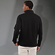 HUDSON Eco Knit Quarter Zip - Men's Black BACKONM