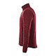 M-TREMBLANT Knit Jacket Maroon Heather LS