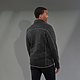 M-TREMBLANT Knit Jacket Black Smoke Heather BACKONLGRAY