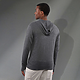 M-GARNER Knit Full Zip Hoody Heather Dark Charcoal BACKONLGRAY