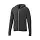 M-GARNER Knit Full Zip Hoody Heather Dark Charcoal