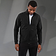 LYON Eco Stretch Knit Full Zip - Men's Black FRONMGRAY