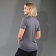 IZU EVERYTHING PERFORMANCE Eco Polo - Women's Charcoal backONLGRAY