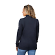 PALO Long Sleeve 100% Cotton Pique Polo - Women's Navy BACKOMS