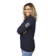 PALO Long Sleeve 100% Cotton Pique Polo - Women's Navy LSOMS