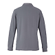 PALO Long Sleeve 100% Cotton Pique Polo - Women's Steel Grey BACK