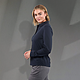 TATRA Eco Long Sleeve Knit Shirt - Women's Navy BACKONLGRAY