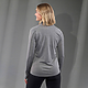 W-TAZA Knit Quarter Zip Heather Dark Charcoal BACKONLGRAY