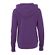 W-CYPRESS Fleece Zip Hoody Purple Back