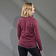 W-TREMBLANT Knit Jacket Maroon Heather BACKONLGRAY