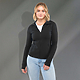 LYON Eco Stretch Knit Full Zip - Women's Black FRONMGRAY