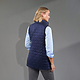 W-TELLURIDE Packable Ins Vest Vintage Navy BACKONLGRAY